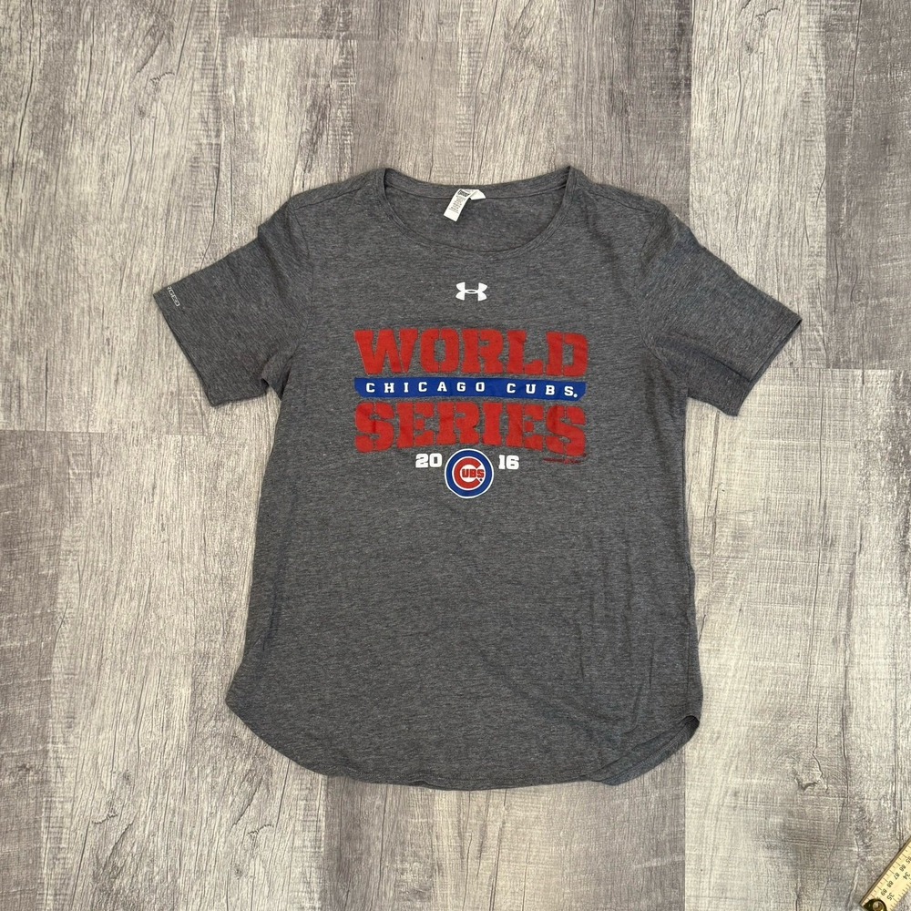 Under‎ Armour Charged Heatgear 2016 Cubs World Series Shirt Size Medium